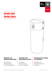 Dimplex DHW 300+ Instructions De Montage Et D'utilisation