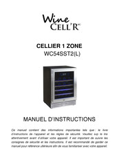 Wine Cell'R WC54SST2L Manuel D'instructions