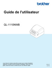 Brother QL-1110NWB Guide De L'utilisateur