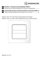 RADEMACHER DuoFern 9494-3 Mode D'emploi