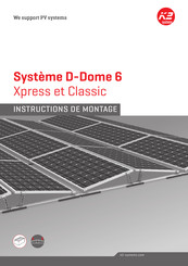 K2 Systems Systeme D-Dome 6 Classic Instructions De Montage