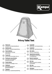 Kampa Privvy Toilet Tent Instructions De Montage