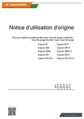 Amazone Cayros XMS V Notice D'utilisation D'origine