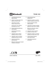 EINHELL 43.507.35 Instructions D'origine