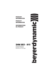 Beyerdynamic SHM 815 Information De Produit