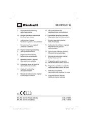 EINHELL GE-CM 36/37 Li Instructions D'origine