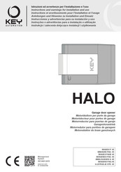 Key Automation HALO HA12 Instructions Et Avertissements Pour L'installation Et L'usage
