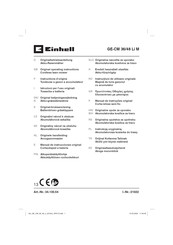 EINHELL GE-CM 36/48 Li M-Solo Instructions D'origine