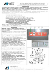 Anest Iwata IW5100 Manuel Simplifié