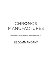 Chronos Manufactures Andre Belfort AB-7810 Le Commandant Mode D'emploi