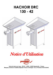PSV groupe HACHOIR DRC 42 Notice D'utilisation
