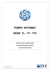 Rotomec 50 TF-TFX 210 B Notice D'instructions
