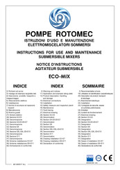 Rotomec ECOMIX E6 Notice D'instructions
