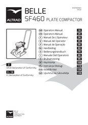 Altrad Belle SF460 PLATE COMPACTOR Manuel De L'opérateur