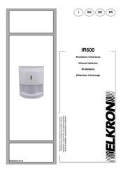 Elkron IR600 Notice D'installation
