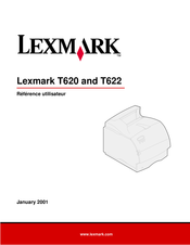 Lexmark T622 Guide De Référence Utilisateur