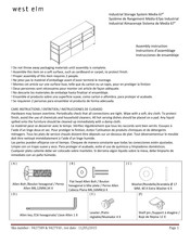 West Elm 9427589 Instructions D'assemblage