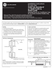 GE RAB71B Standard Instructions D'installation