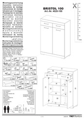 FMD Furniture BRISTOL 100 4020-100 Instructions De Montage