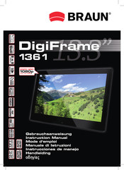 Braun DigiFrame 1361 Mode D'emploi