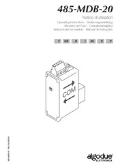 Algodue ELETTRONICA 485-MDB-20 Notice D'utilisation