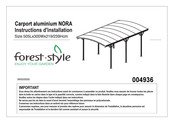 forest-style NORA Instructions D'installation