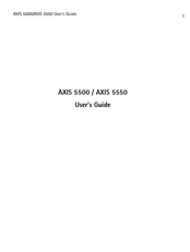 Axis 5500 Mode D'emploi