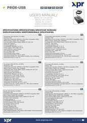 Xpr PROX-USB Manuel De L'utilisateur