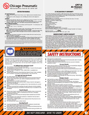 Chicago Pneumatic CP714 Manuel D'instructions