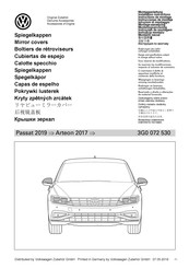 Volkswagen 3G0 072 530 Instructions De Montage