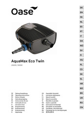 Oase AquaMax Eco Twin 30000 Notice D'emploi