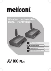 MELICONI AV 100 V Plus Mode D'emploi