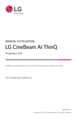 LG CineBeam AI ThinQ HU710PW Manuel D'utilisation