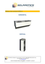 Solaronics MRA 1.5A Notice Technique