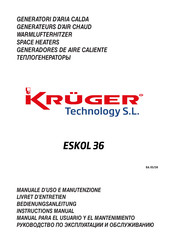 Krüger Technology ESKOL 36 Livret D'entretien