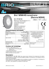 Ccei BRIO WNM-40 Notice Technique