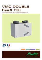 sauter VMC DOUBLE FLUX HR+ Notice D'utilisation