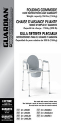 Medline GUARDIAN G1-202ELX4 Mode D'emploi Et Garantie