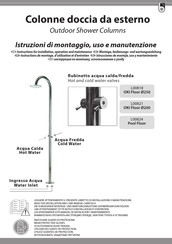 Bossini OKI Floor L00818 Instructions De Montage, D'utilisation Et D'entretien