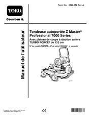 Toro Z Master 74279TE Manuel De L'utilisateur