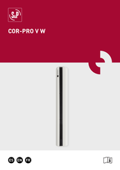 S&P COR-PRO-V 2200 Mode D'emploi