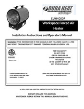 Dura Heat EUH4000R Instructions D'installation