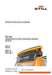 Still iGo neo OPX-L 20 S Notice D'instructions Originale