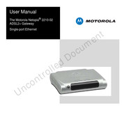 Motorola Netopia 2210-02 Mode D'emploi