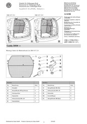 Volkswagen 2K0 017 221 Instructions De Montage