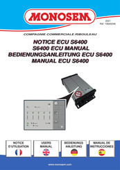 Monosem ECU S6400 Notice D'utilisation