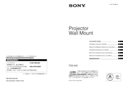 Sony PSS-640 Manuel D'installation
