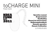 KREAFUNK toCHARGE MINI Manuel D'utilisation