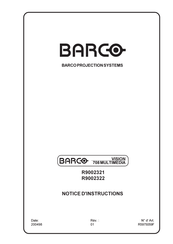 Barco R9002321 Notice D'instructions