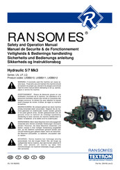 Textron RANSOMES Hydraulic 5/7 Mk3 Manuel De Fonctionnement